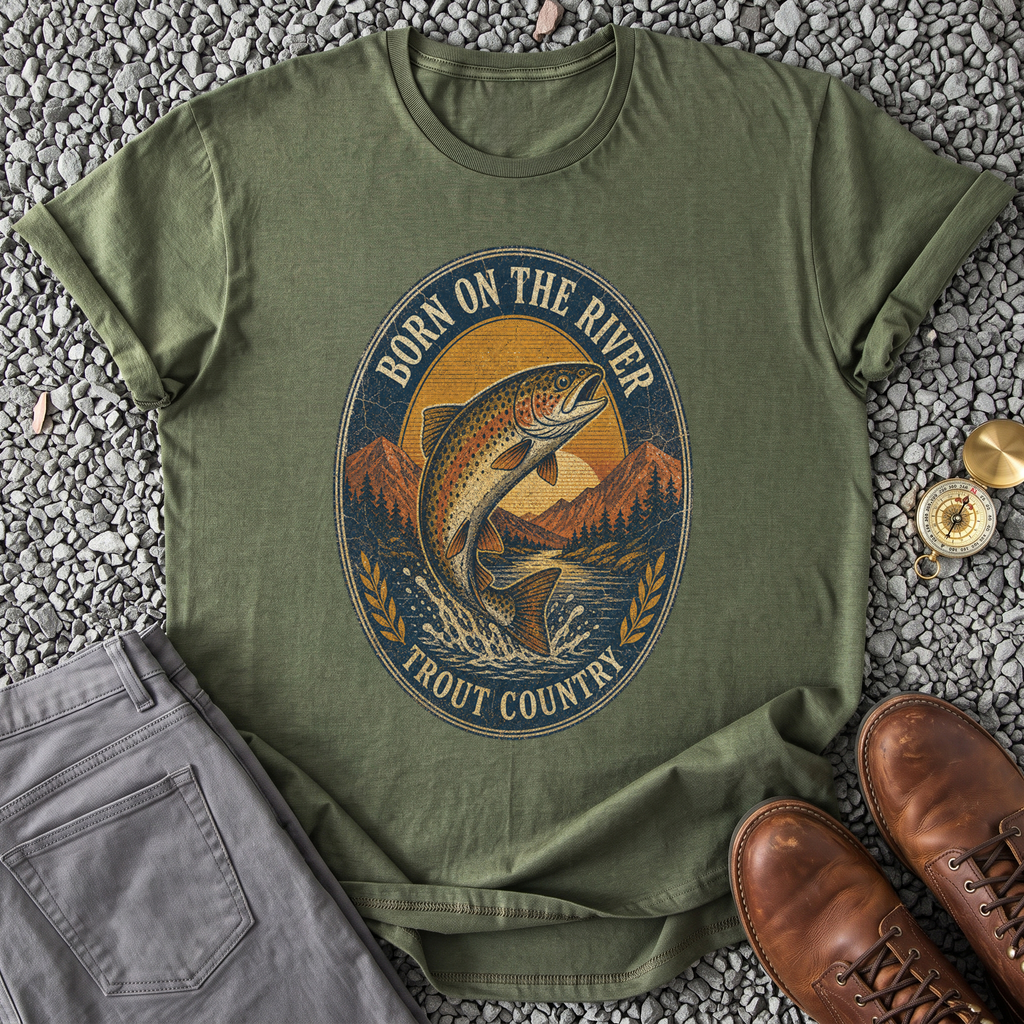 Trout Country - Military Green