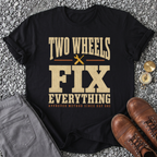 Two Wheels Fix Everything - Black