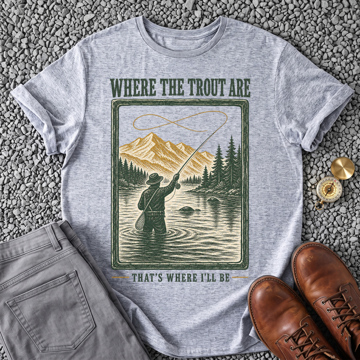 Where the Trout Are - Sport Grey