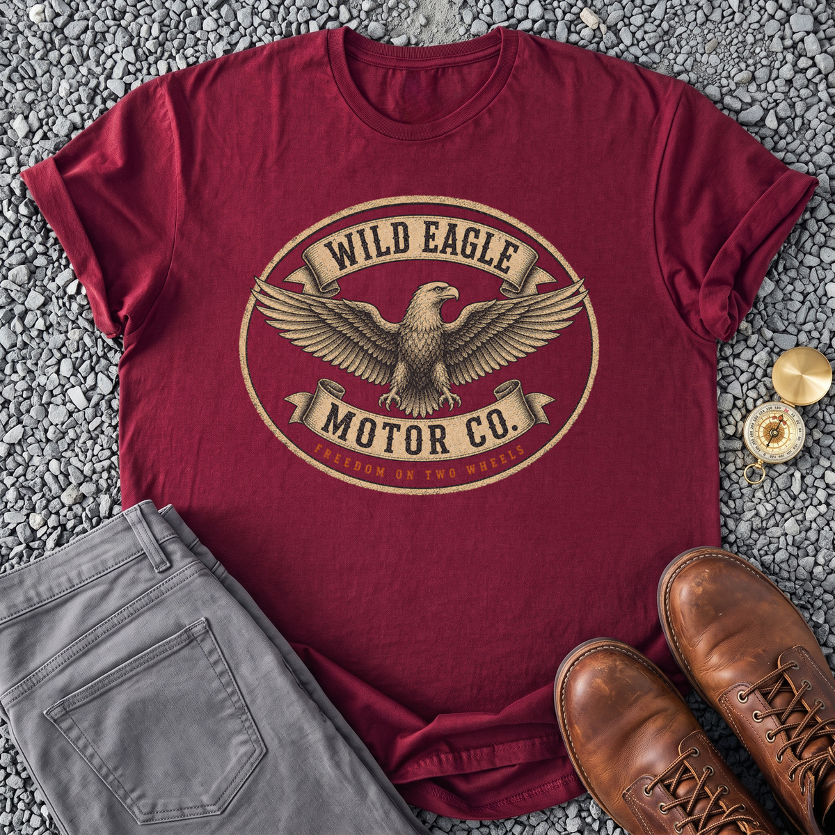 Wild Eagle Motor Co - Maroon