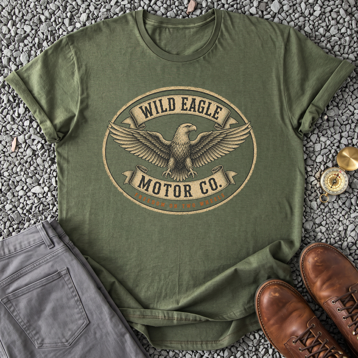 Wild Eagle Motor Co - Military Green